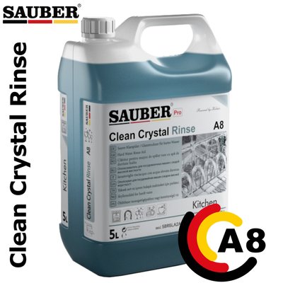 A8 - Agent de clătire pentru mașina de spălat vase - Clean Crystal - 5L SBR5LA2A8 fotografie