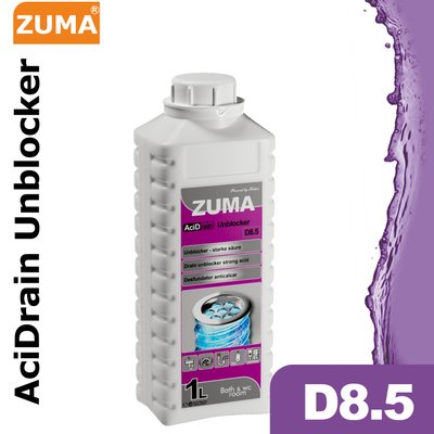 D8.5 AciDrain Unbloker - для канализации - 1л ZM1LA6D85 фото