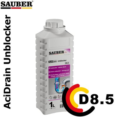 D8.5 - Для канализации - AciDrain Unbloker - 1л D8.5 фото