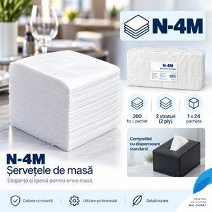 N-4M - Șervețele de masă - (pachet de 1 x 24 buc.) RZ200PCS2STA2N4M fotografie