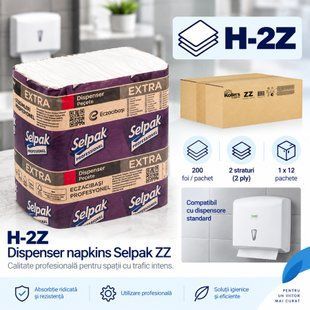 H-2Z - Dozator șervețele - ZZ Selpak - (amb. 1 x 12 buc.) SEL200PCS2STA12H2Z fotografie