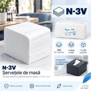 N-3V - Șervețele de masă - (pachet de 1 x 20 buc.) RZ200PCS2STA20N3V fotografie