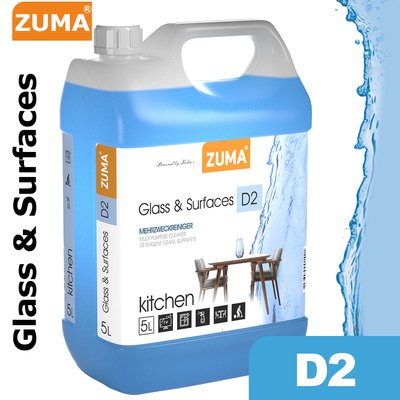 D2 Glass & Surfaces - универсальное моющее средство для всех поверхностей 5л ZM5LA2D2 фото