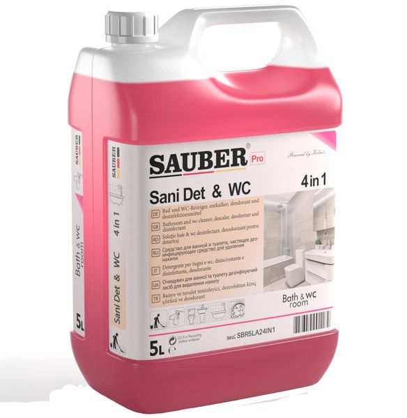4in1 - For bathrooms and WC - SaniDet - 5L 4in1 photo