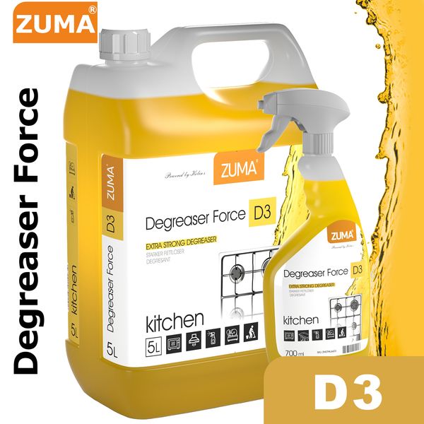 D3 - Anti-unsoare - Degreaser Force - 5L + 0.7L - Set (Gift) D3 fotografie