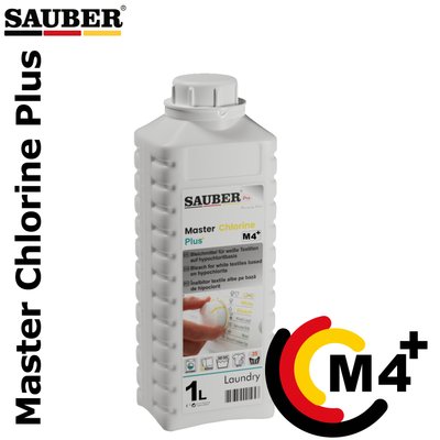 M4+ - Отбеливатель - Master Chlorine Plus -  1л M4+ фото