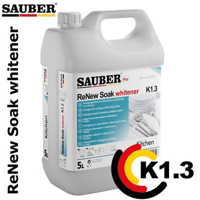 K1.3 - Замачивания и отбеливания посуды - ReNew Soak whitener - 5л K1.3 фото