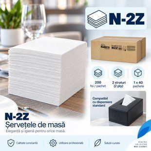 N-2Z - Șervețele de masă - (pachet de 1 x 40 buc.) RZ200PCS2STA40N2Z fotografie