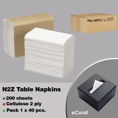 N2Z Table napkins (pack of 1 x 40 pcs.) RZ200PCS2STA40N2Z photo