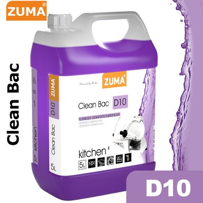 D10 - Детергент с дезинфицирующим свойством - Clean Bac - 5л ZM5LA2D10 фото