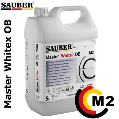 M2 - Жидкий порошок для белых вещей -  Master Whitex OB - 5л SBR5LA2M2 фото