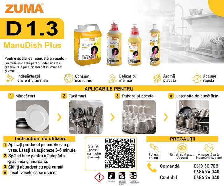 D1.3 - For manual dishwashing - ManuDish Plus  - 2L D1.3 photo